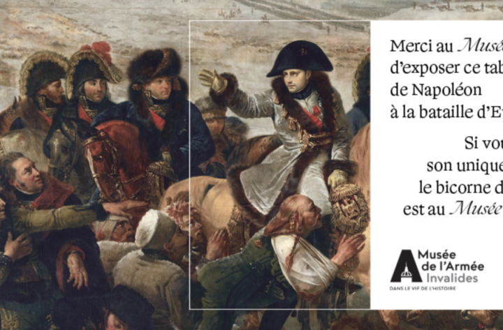 Le Musée de l&rsquo;Armée remercie le Louvre, Orsay, Carnavalet et le Château de Versailles de faire sa publicité