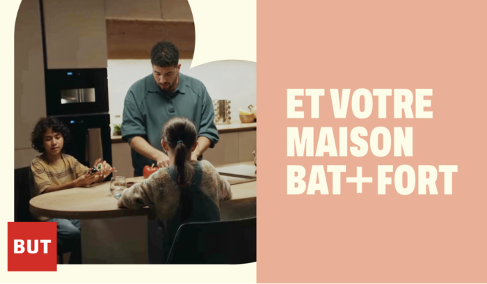 BUT dévoile son nouveau territoire publicitaire : « Et votre maison bat + fort » !
