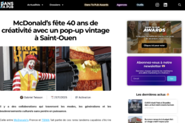 DANS TA PUB – 40ans McDonald&rsquo;s x TBWA\