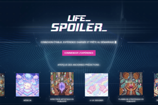 T&P lance “Life Spoiler”, sa carte de vœux, véritable machine à prédictions.