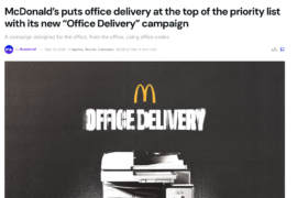 Roast Brief – McDonald&rsquo;s « Office Delivery »