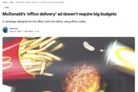 Design Mupi – McDonald&rsquo;s « Office Delivery »