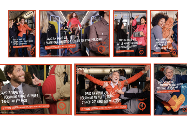 Campagne d&rsquo;affichage & digitale – Les incivilités voyageurs