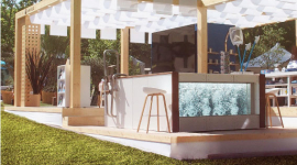 Le stand Carré Bleu par ACO Design au Salon Vivre Côté Sud à Aix en Provence