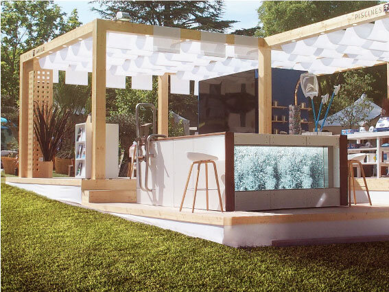 Le stand Carré Bleu par ACO Design au Salon Vivre Côté Sud à Aix en Provence