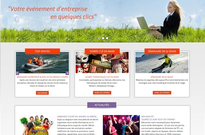 ORGANISEZ VOTRE EVENEMENT EN QUELQUES CLICS