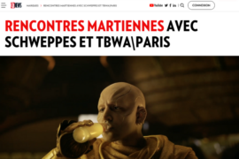 CB News – Rencontres martiennes avec Schweppes et TBWA\Paris