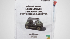 Campagne affichage et presse nationale – My Ami Buggy