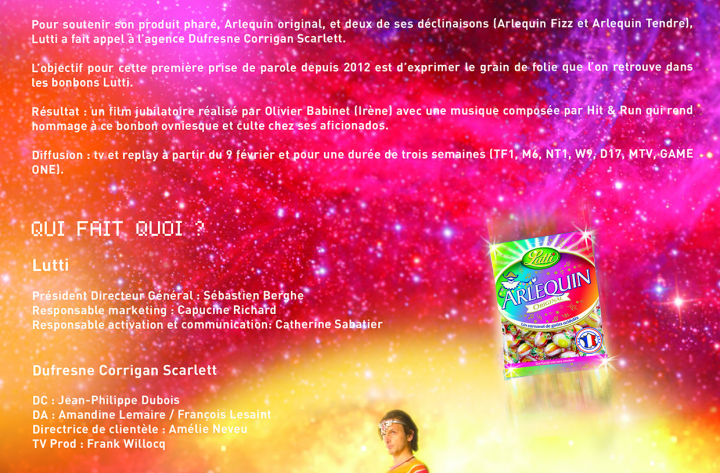 L’Arlequin de Lutti dans l’espace