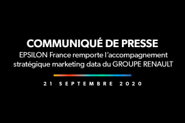 EPSILON France remporte l’accompagnement stratégique marketing data du GROUPE RENAULT