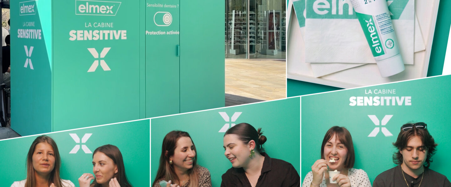 La Cabine Sensitive elmex® : quand la sensibilité dentaire offre des moments de complicité.