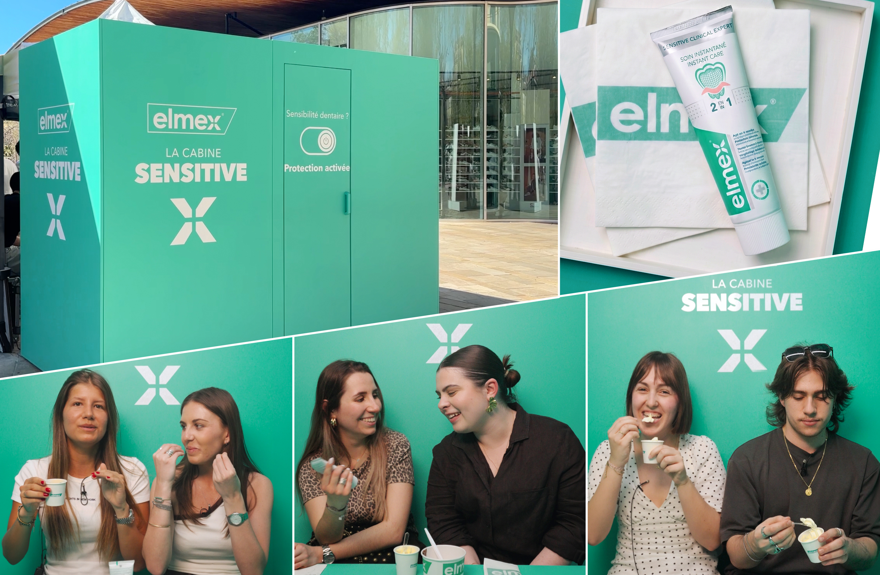 La Cabine Sensitive elmex® : quand la sensibilité dentaire offre des moments de complicité.