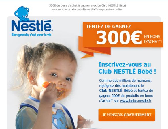 ACQUISITION AU PROGRAMME CRM NESTLÉ BÉBÉ