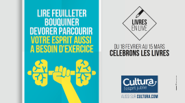 CULTURA – Livres en Live – Affichage