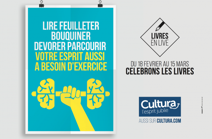 CULTURA – Livres en Live – Affichage