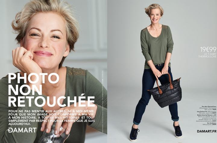 Campagne presse « Photo non retouchée »