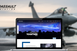 Décollage réussi pour le nouveau site corporate de Dassault Aviation avec tequilarapido !