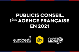 Publicis Conseil, 1ère Agence Française en 2021