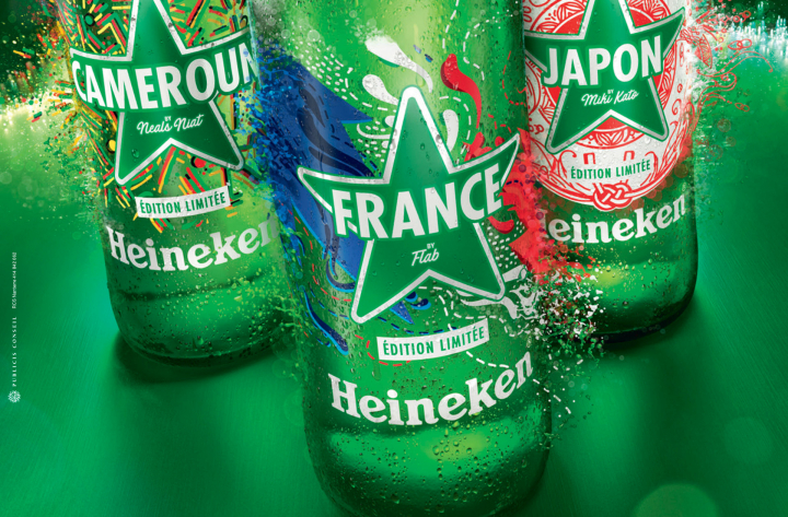 20 BOUTEILLES, 20 ARTISTES, 20 DESIGNS HEINEKEN DEPLOIE SA CAMPAGNE EDITION LIMITEE AVEC PUBLICIS CONSEIL !