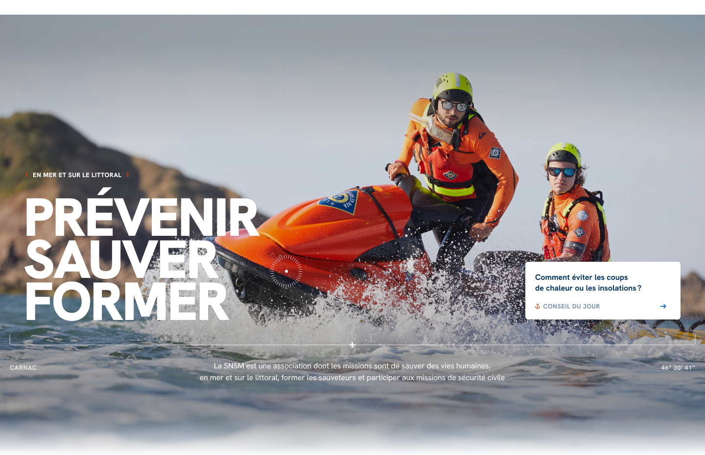Un nouveau site pour SNSM