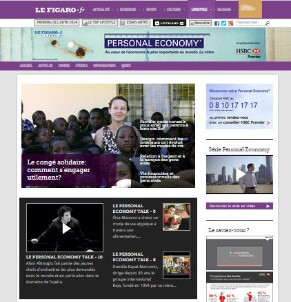 Partenariat BtoC avec HSBC-Le Figaro