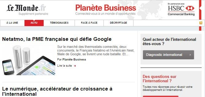 Partenariat BtoB avec HSBC-Le Monde
