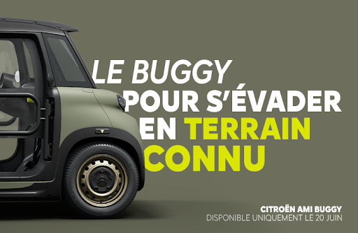 AVENTUREZ-VOUS EN TERRAIN CONNU AVEC CITROËN AMI BUGGY !