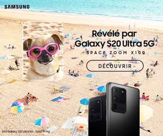 Campagne TV et digitale Galaxy S20