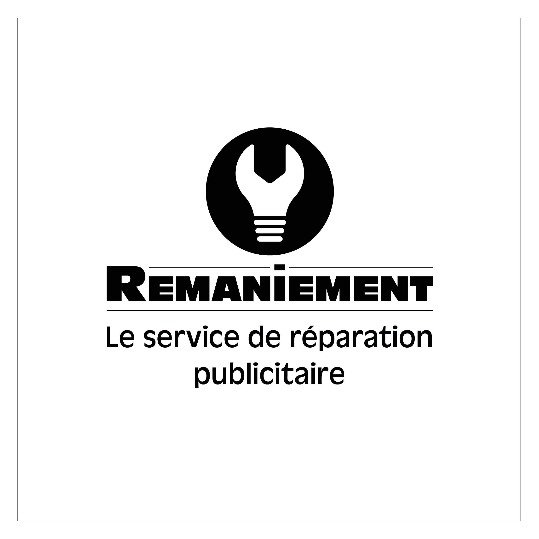 Remaniement, le premier service de réparation publicitaire