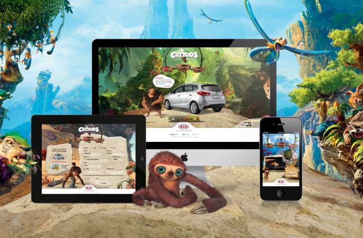 Site événementiel – KIA Croods