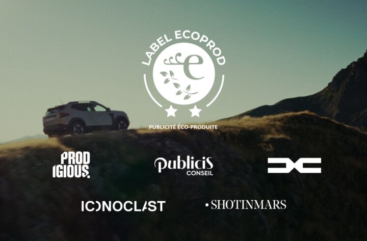 Prodigious et Publicis Conseil décrochent le label 2 étoiles Ecoprod pour Dacia, une première dans l’industrie automobile.