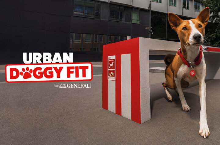 Generali détourne le mobilier urbain pour encourager l’activité physique des chiens en ville, avec le soutien de la SPA