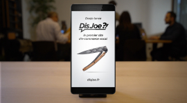 DisJoe.fr, le premier site d&rsquo;e-commerce pour acheter un couteau à la voix