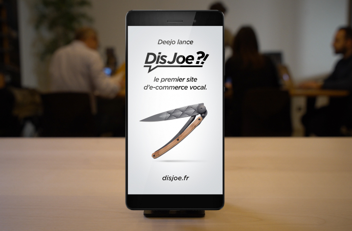 DisJoe.fr, le premier site d&rsquo;e-commerce pour acheter un couteau à la voix