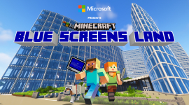 Blue Screens Land sur Minecraft / gaming, digital, event
