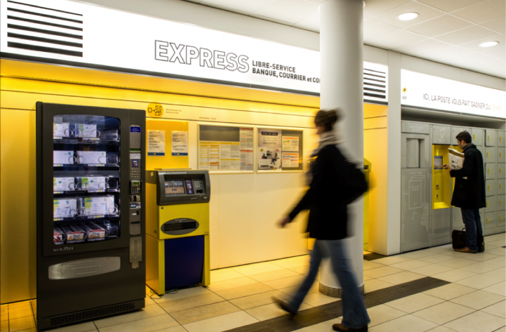 Nouveau concept de bureaux de Poste