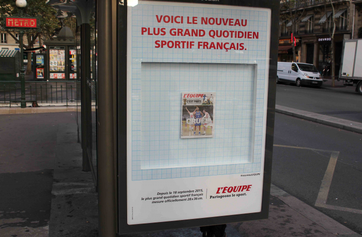 Le plus grand quotidien sportif – Campagne d&rsquo;affichage et film viral