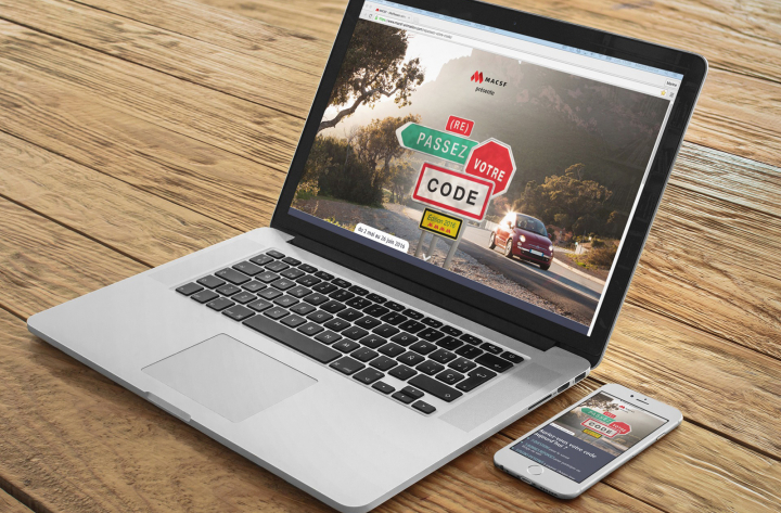 Mini-site jeu concours – (Re)passez votre code, édition 2016