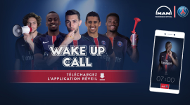 « Wake up call », une application mobile sponsorisée par le PSG
