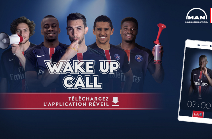 « Wake up call », une application mobile sponsorisée par le PSG