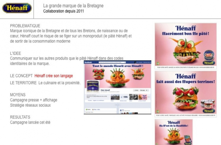Hénaff crée son langage