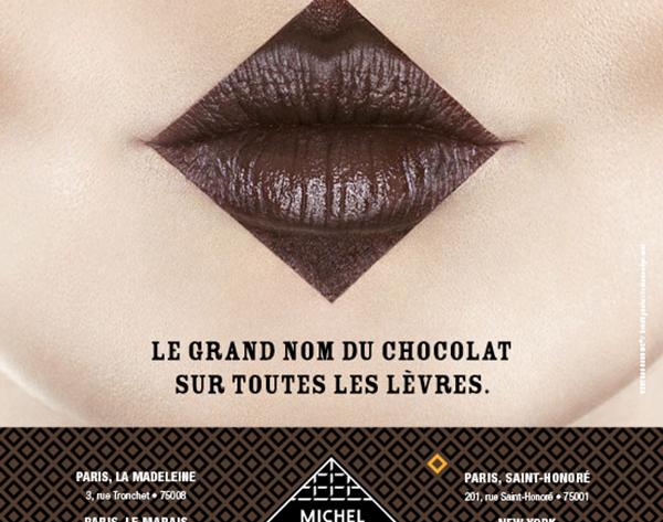 Campagne de communication affichage, Michel Cluizel craque pour VeryGoodChoice