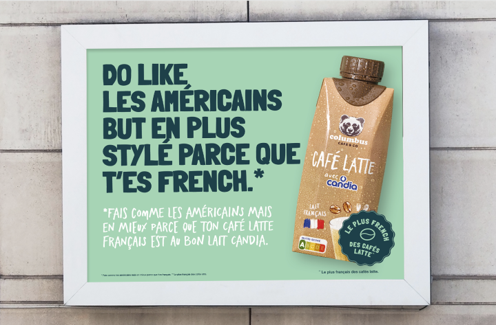 Le plus french des café latte by Candia x Columbus