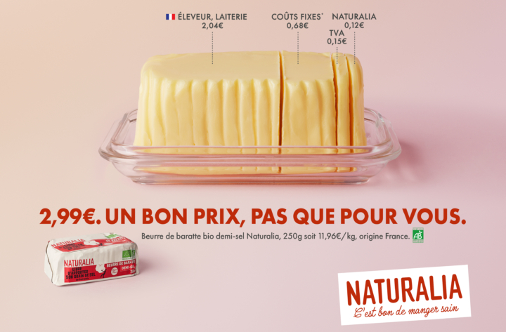 Campagne d&rsquo;affichage – Naturalia décompose ses prix