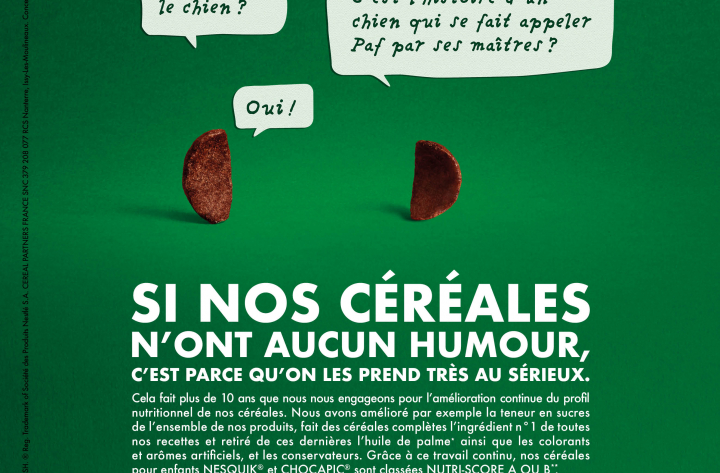 Annonces presse et pack Nestlé Céréales