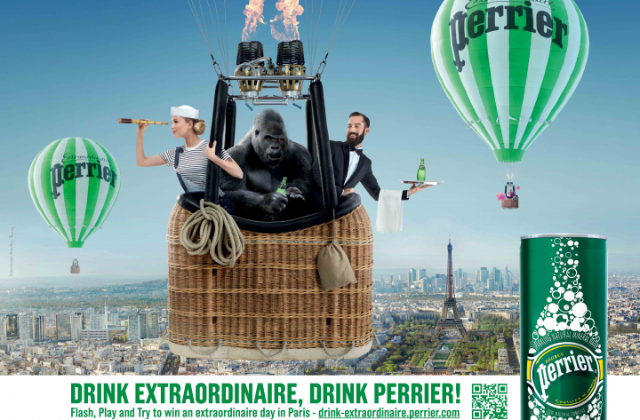 « Drink Extraordinaire, drink Perrier! » : campagne internationale