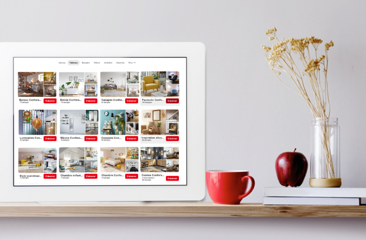 Social Media : who why what lance Conforama sur Pinterest