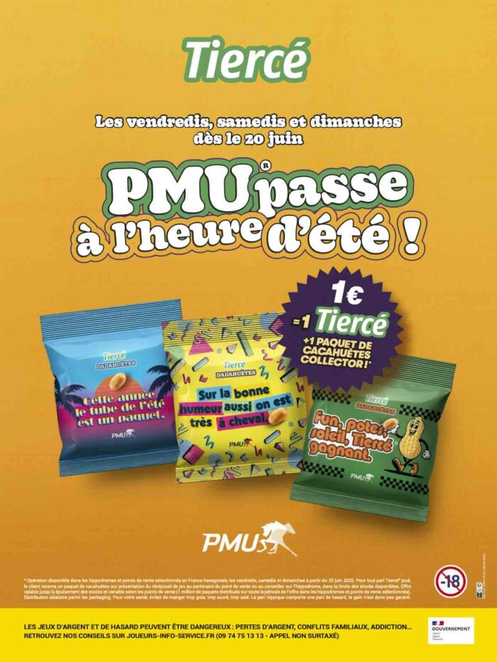 PMU® PASSE À L’HEURE D’ÉTÉ AVEC LES DADAHUÈTES® : UN RENDEZ-VOUS CONVIVIAL ET POPULAIRE POUR REDÉCOUVRIR LE PARI TIERCÉ®.