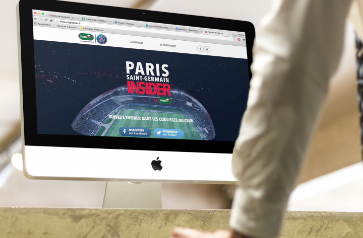 Site événementiel – PSG Insider