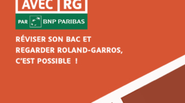 #RéviseAvecRG par BNP Paribas,  le rendez-vous incontournable des bacheliers  pour continuer à réviser le Bac pendant Roland-Garros  100% audio [Live & Podcasts] à retrouver sur Deezer !